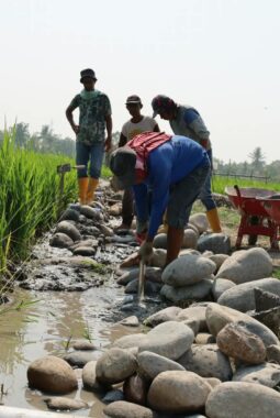 Cegah Longsor dan Kerusakan Jalan, TMMD Kodim Gowa Percepat Pembangunan Talud di Kalebarembeng