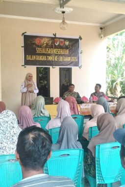 TMMD ke-130 Kodim Gowa Gelar Sosialisasi Kesehatan dan Ketahanan Pangan di Kalebarembeng