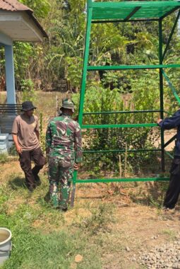 TNI Hadir untuk Rakyat, Satgas TMMD Ke-130 Gowa Selesaikan Pemasangan Menara Tandon Air